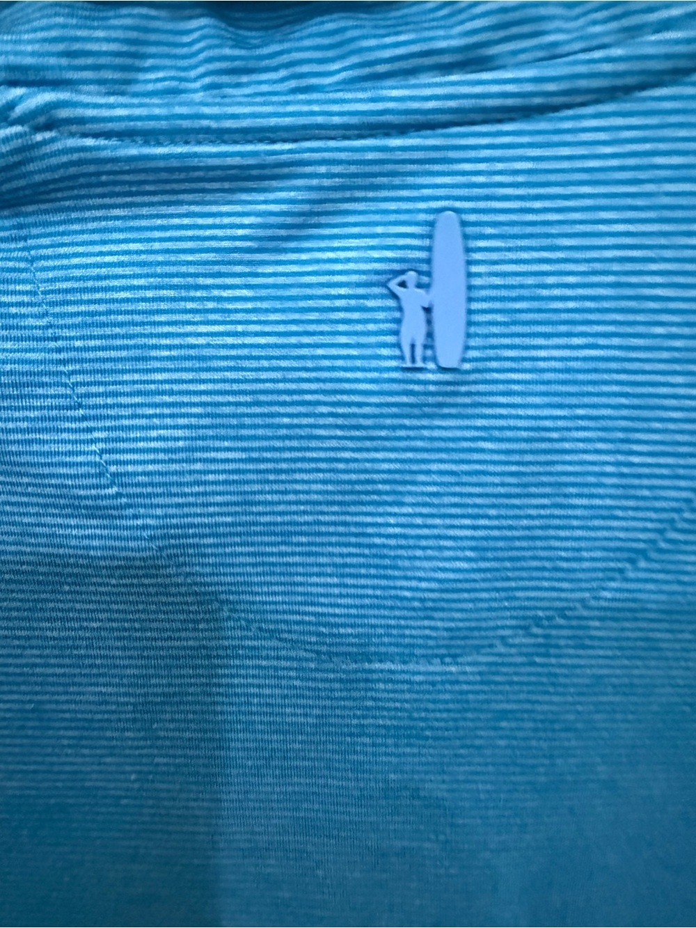 Johnnie-O Pullover 1/4 Zip Performance Golf Top Blue Striped Women’s Size 14 - Picture 4 of 4